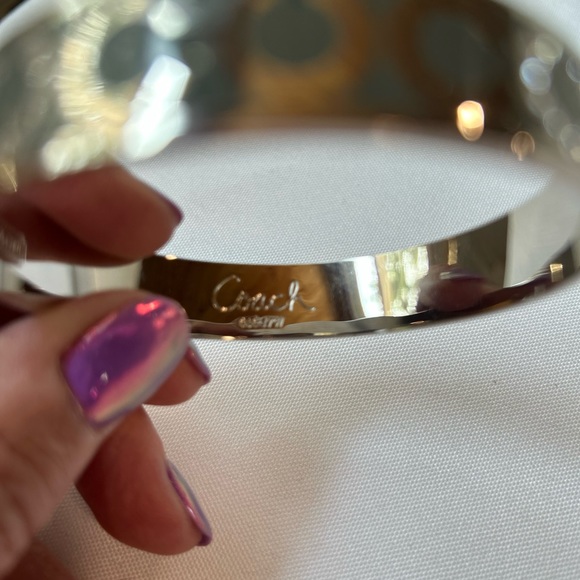 Authentic COACH bangle bracelet with gray C’s and some bling on C’s used… - Picture 4 of 11